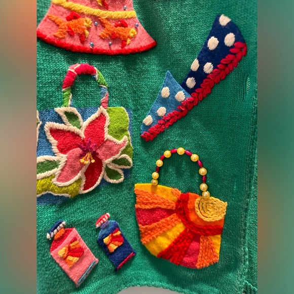 Michael Simon Size L  Short sleeve embroidered sweater - Picture 8 of 15